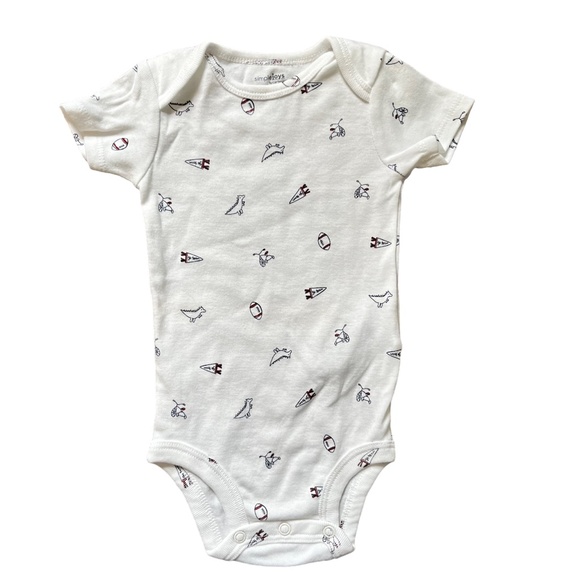 NWOT Carter's 4-Piece Outfit, Size 6 Months, includes Jacket, 2 Onesies & Pants - Picture 2 of 9